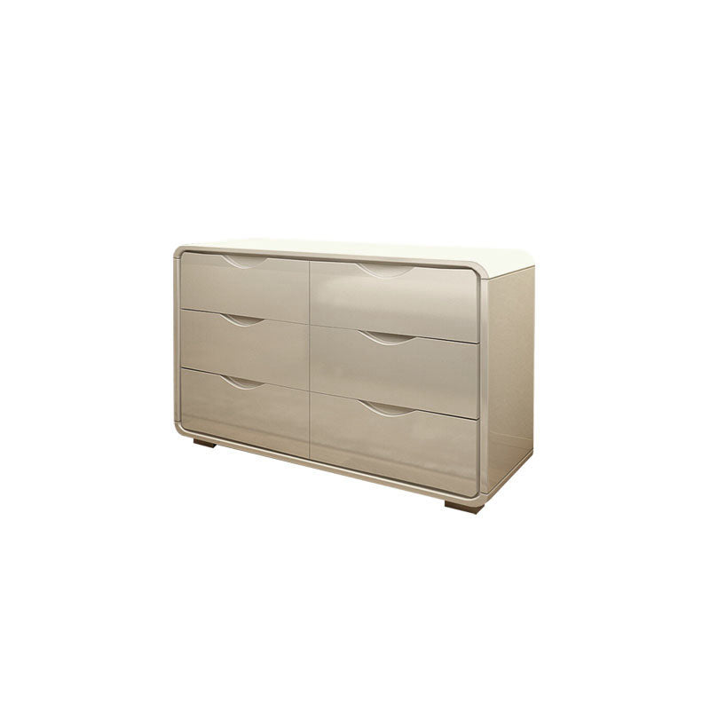 Cómoda cómoda de almacenamiento de madera blanca de 16.0 in de ancho con cajones