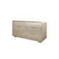 Cómoda cómoda de almacenamiento de madera blanca de 16.0 in de ancho con cajones