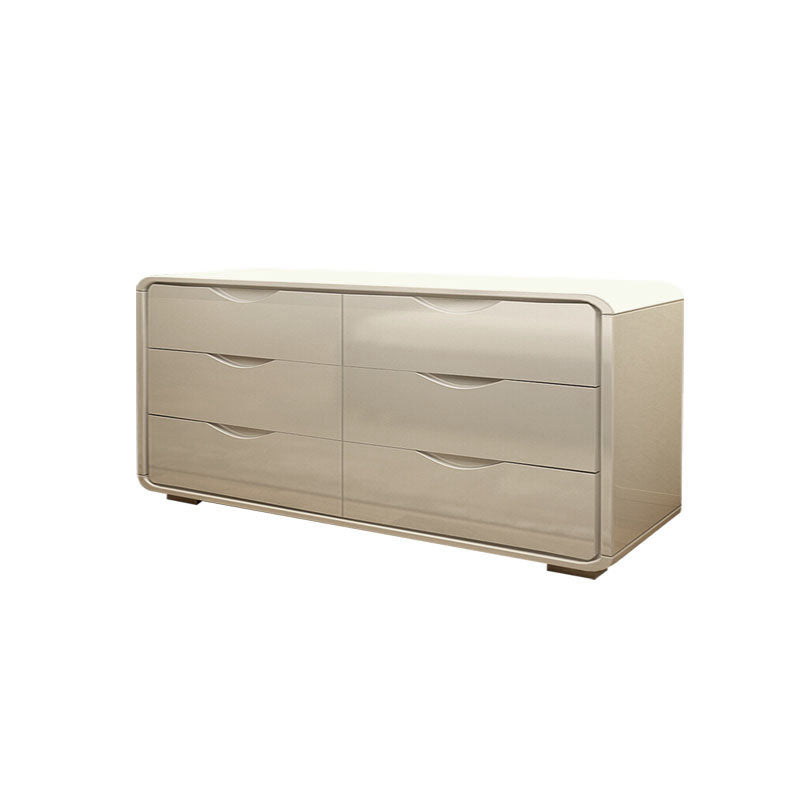Cómoda cómoda de almacenamiento de madera blanca de 16.0 in de ancho con cajones