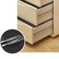 Cómoda cómoda de almacenamiento de madera blanca de 16.0 in de ancho con cajones