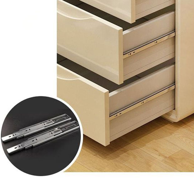 Cómoda cómoda de almacenamiento de madera blanca de 16.0 in de ancho con cajones