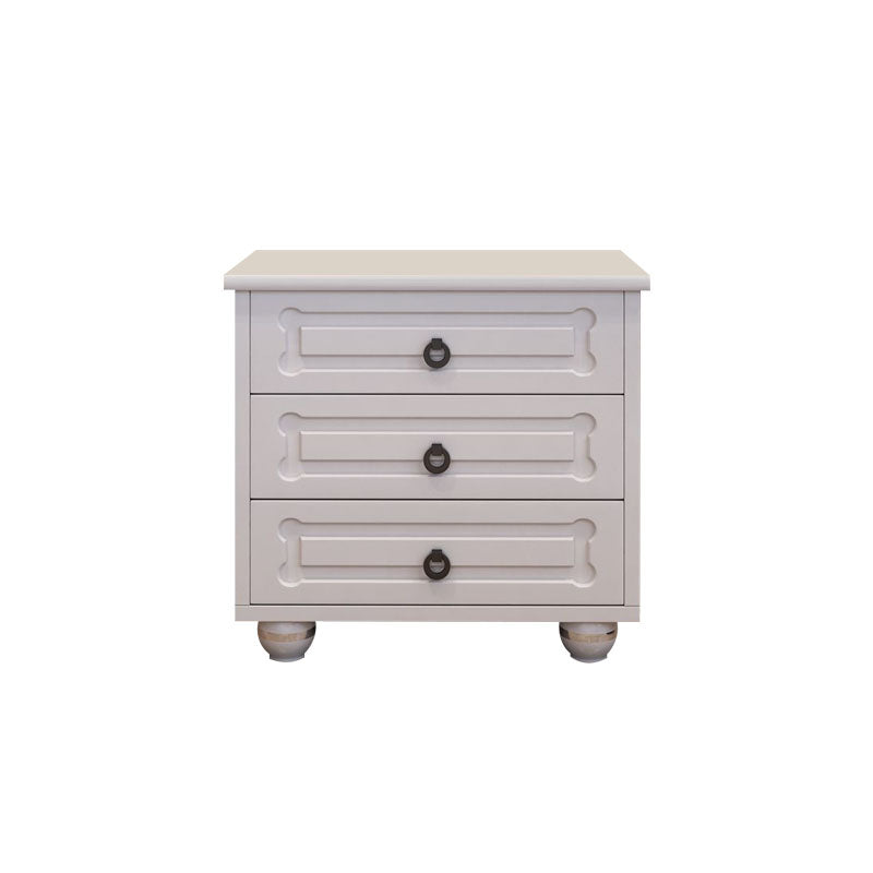 Cómoda cómoda de almacenamiento de madera blanca de 16.0 in de ancho con cajones