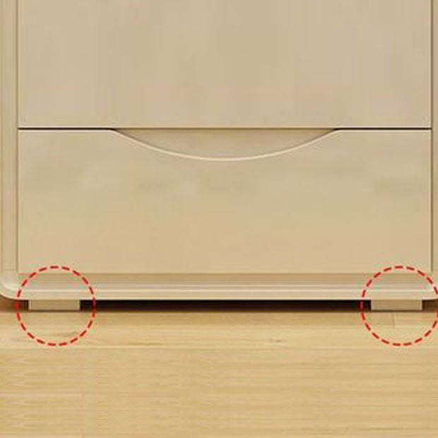 Cómoda cómoda de almacenamiento de madera blanca de 16.0 in de ancho con cajones