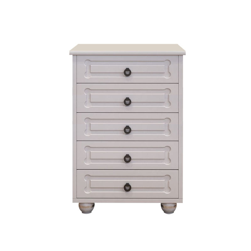 Cómoda cómoda de almacenamiento de madera blanca de 16.0 in de ancho con cajones