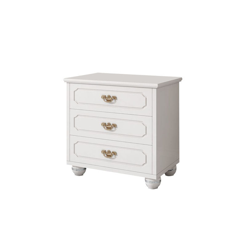 Cómoda cómoda de almacenamiento de madera blanca de 16.0 in de ancho con cajones