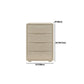 Cómoda cómoda de almacenamiento de madera blanca de 16.0 in de ancho con cajones
