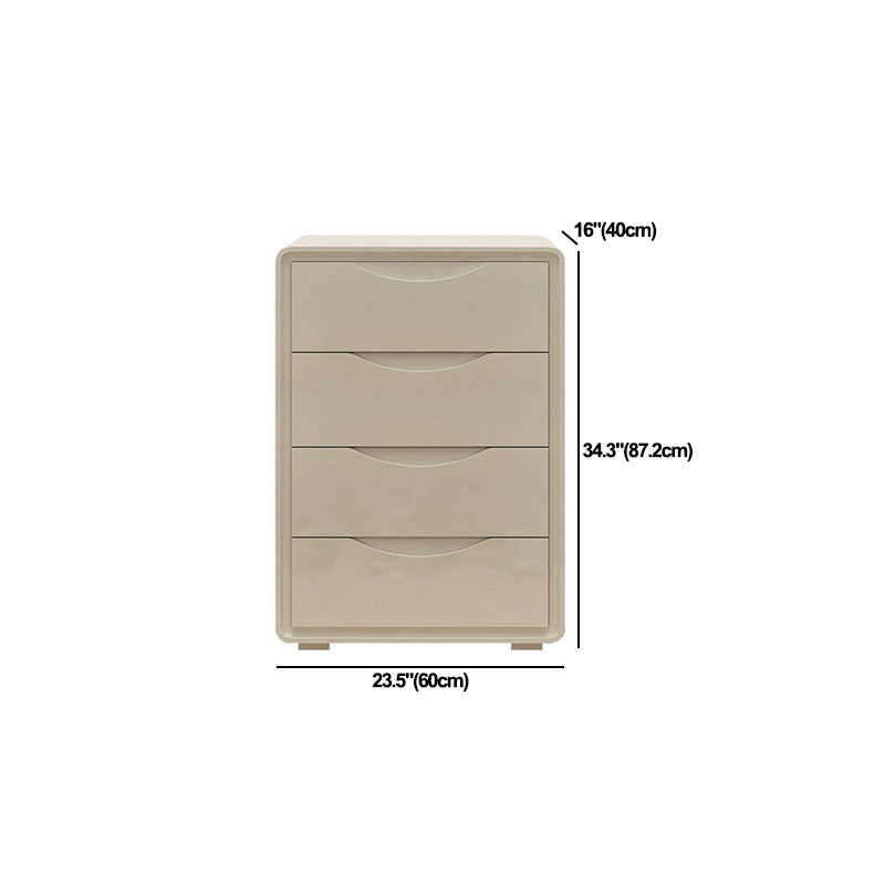 Cómoda cómoda de almacenamiento de madera blanca de 16.0 in de ancho con cajones