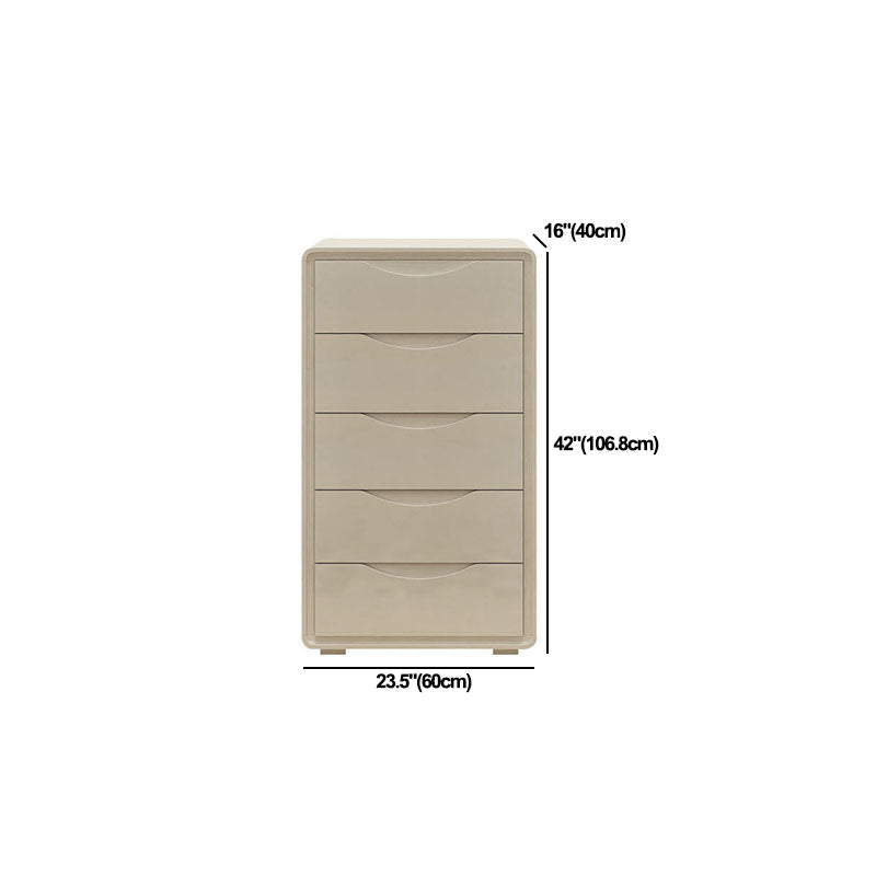 Cómoda cómoda de almacenamiento de madera blanca de 16.0 in de ancho con cajones