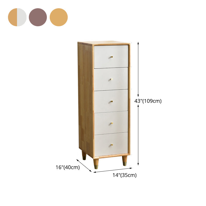 16 "W Chox de almacenamiento de madera vertical Cofre de almacenamiento moderno con cajones con cajones