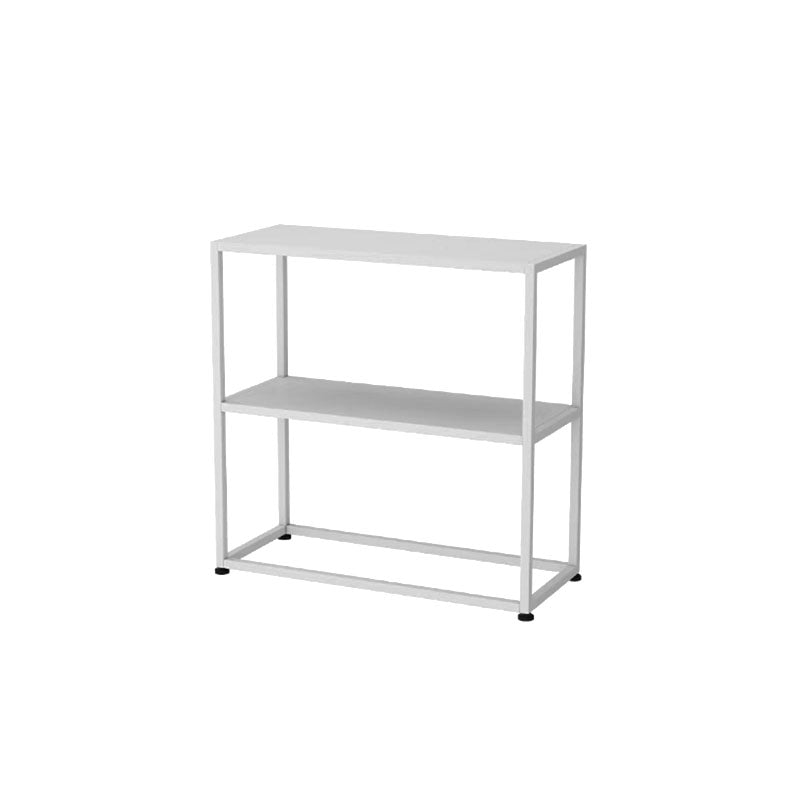 Metal Frame Bookshelf Modern Black / White Open Storage Bookcase 24"L x 10"W x 24"H White Clearhalo 'Bookcases' 'furn' 'furn_bookcases' 'Furniture' 'Office Furniture' 5693945