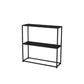 Metal Frame Bookshelf Modern Black / White Open Storage Bookcase 39.5"L x 10"W x 31.5"H Black Clearhalo 'Bookcases' 'furn' 'furn_bookcases' 'Furniture' 'Office Furniture' 5693953