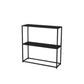 Metal Frame Bookshelf Modern Black / White Open Storage Bookcase 31.5"L x 9.8"W x 31.5"H Black Clearhalo 'Bookcases' 'furn' 'furn_bookcases' 'Furniture' 'Office Furniture' 5693954