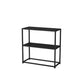 Metal Frame Bookshelf Modern Black / White Open Storage Bookcase 24"L x 10"W x 24"H Black Clearhalo 'Bookcases' 'furn' 'furn_bookcases' 'Furniture' 'Office Furniture' 5693955