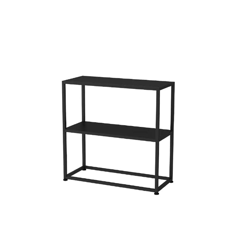 Metal Frame Bookshelf Modern Black / White Open Storage Bookcase 24"L x 10"W x 24"H Black Clearhalo 'Bookcases' 'furn' 'furn_bookcases' 'Furniture' 'Office Furniture' 5693955