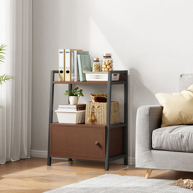 12 "W metalen frame boekenplank moderne open opslagladder boekenkast