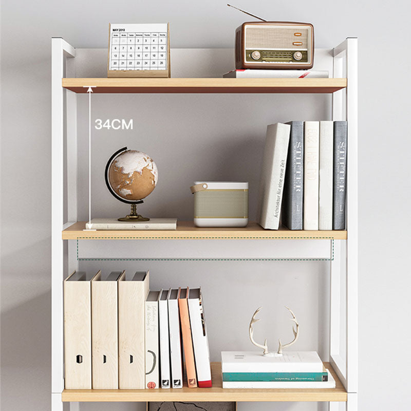 12 "W metalen frame boekenplank moderne open opslagladder boekenkast