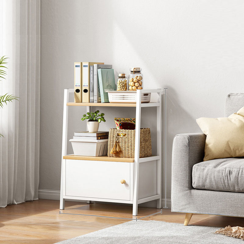 12 "W metalen frame boekenplank moderne open opslagladder boekenkast