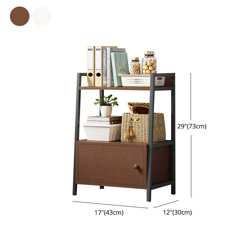 12 "W metalen frame boekenplank moderne open opslagladder boekenkast