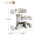 Geometry Artificial Wood Bookshelf Modern Open Storage Bookcase