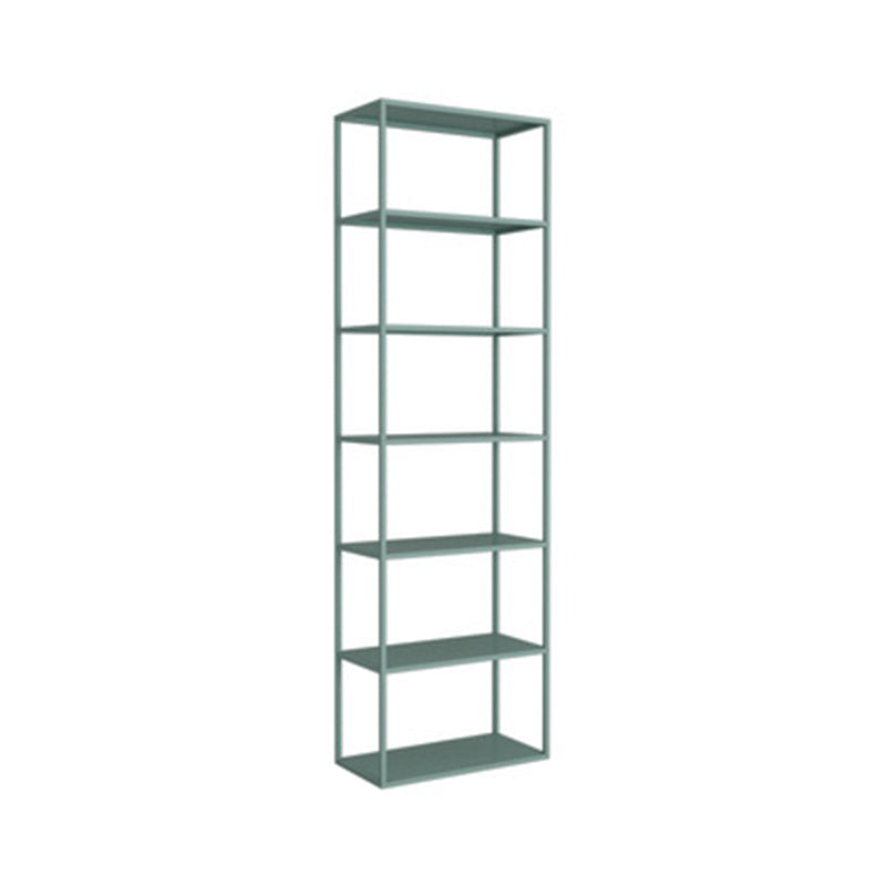 Vertical Metal Frame Bookshelf Modern Open Storage Bookcase , 10" W X 71" H