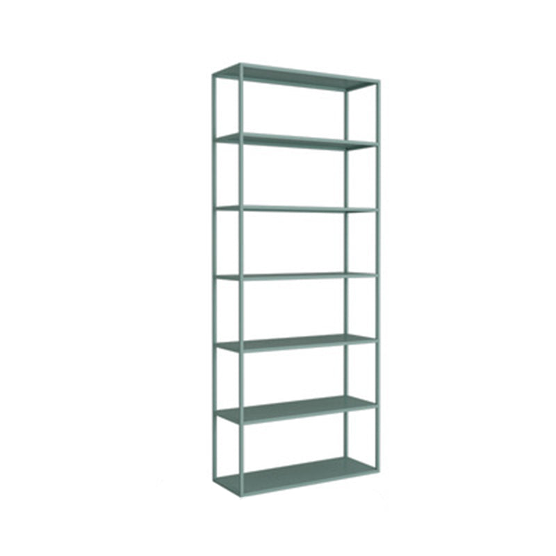 Vertical Metal Frame Bookshelf Modern Open Storage Bookcase , 10" W X 71" H