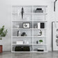 Vertical Metal Frame Bookshelf Modern Open Storage Bookcase , 10" W X 71" H