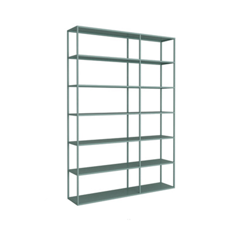 Vertical Metal Frame Bookshelf Modern Open Storage Bookcase , 10" W X 71" H