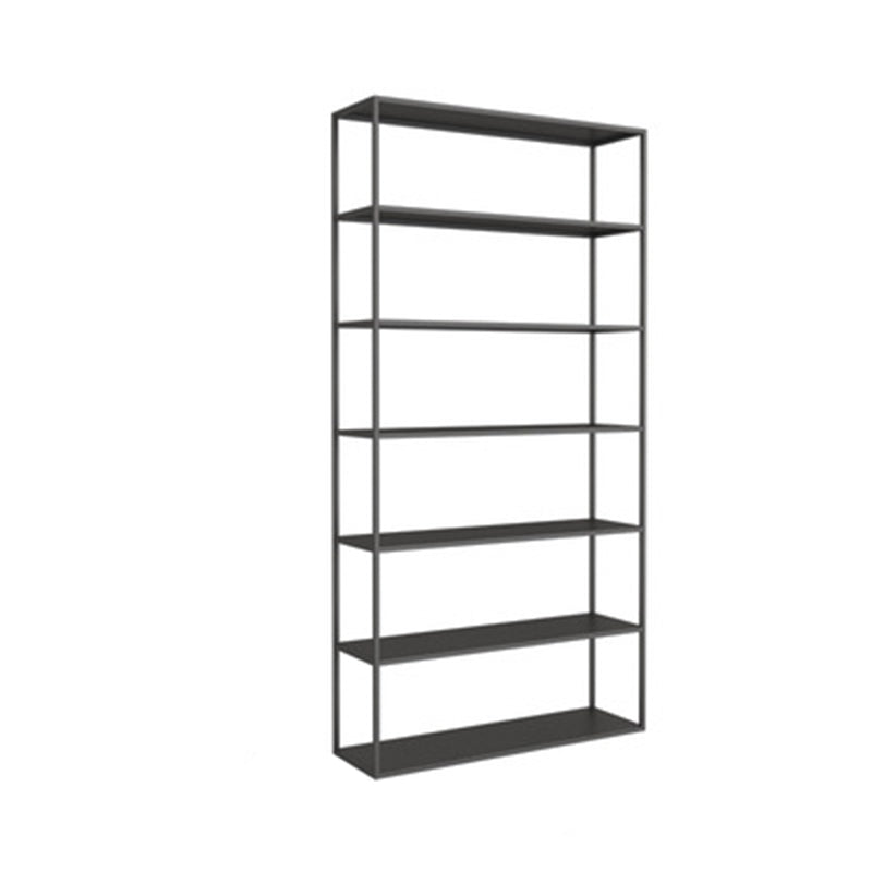 Vertical Metal Frame Bookshelf Modern Open Storage Bookcase , 10" W X 71" H
