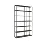Vertical Metal Frame Bookshelf Modern Open Storage Bookcase , 10" W X 71" H
