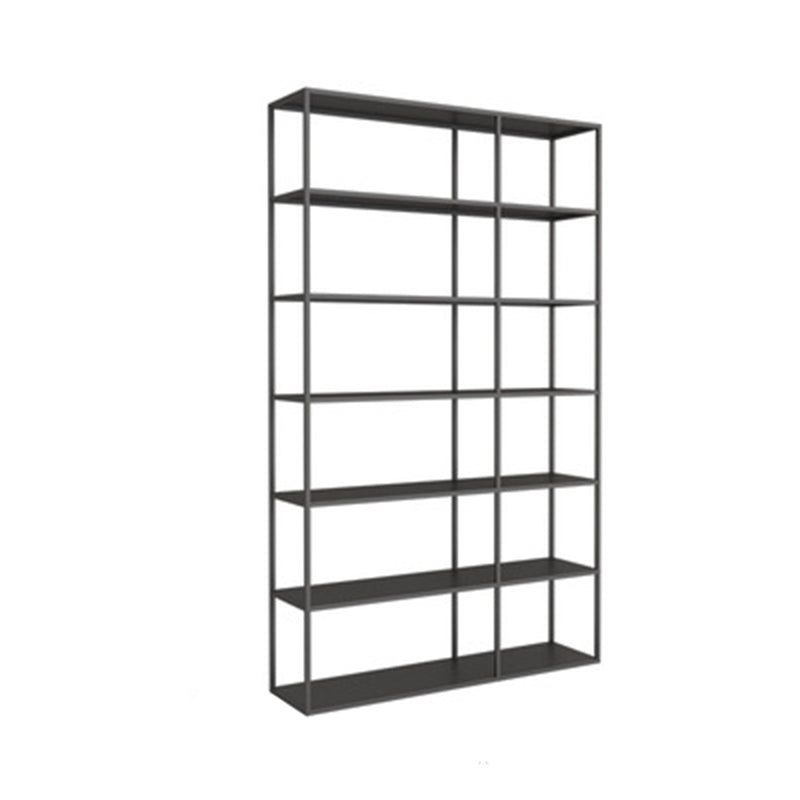 Vertical Metal Frame Bookshelf Modern Open Storage Bookcase , 10" W X 71" H
