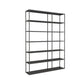 Vertical Metal Frame Bookshelf Modern Open Storage Bookcase , 10" W X 71" H