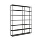 Vertical Metal Frame Bookshelf Modern Open Storage Bookcase , 10" W X 71" H