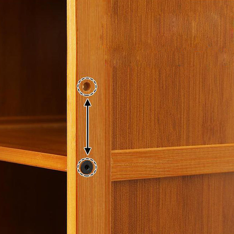 Libreria in legno verticale da 12 "Wooden moderno libreria di archiviazione chiusa