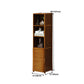 Libreria in legno verticale da 12 "Wooden moderno libreria di archiviazione chiusa