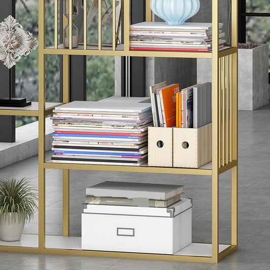 Estantería moderna de metal con estantes rectangulares Etagere estantería, 9.8 "W x 78.7" H