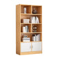 Estantería estándar de estilo moderno con puertas estantería de madera diseñada para sala de estar