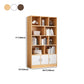 Estantería estándar de estilo moderno con puertas estantería de madera diseñada para sala de estar