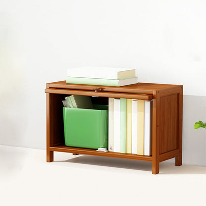 12.5 "W Bamboo boekenplank Moderne gesloten opslag boekenkast voor thuiskantoor