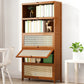 12.5 "W Bamboo boekenplank Moderne gesloten opslag boekenkast voor thuiskantoor