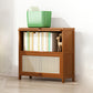 12.5 "W Bamboo boekenplank Moderne gesloten opslag boekenkast voor thuiskantoor