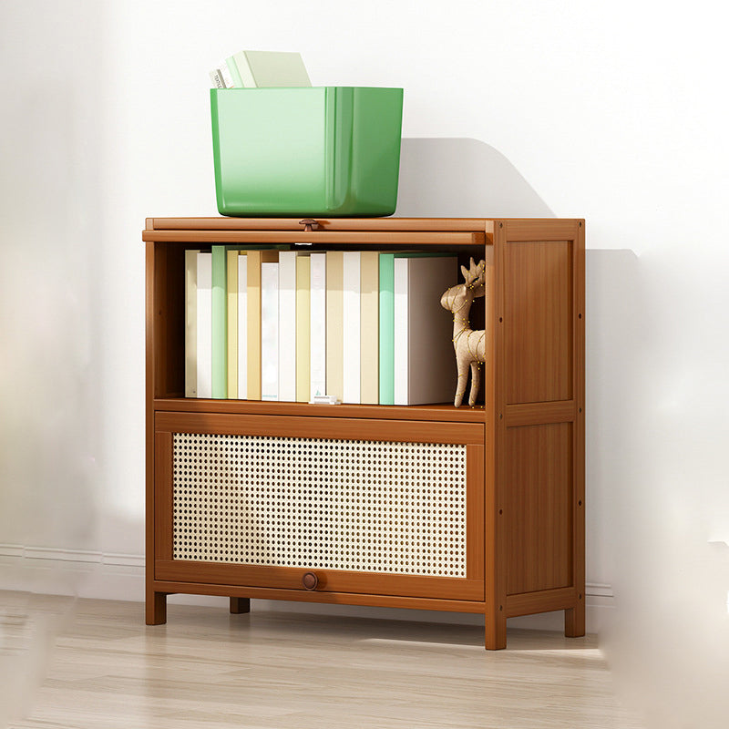 12.5 "W Bamboo boekenplank Moderne gesloten opslag boekenkast voor thuiskantoor