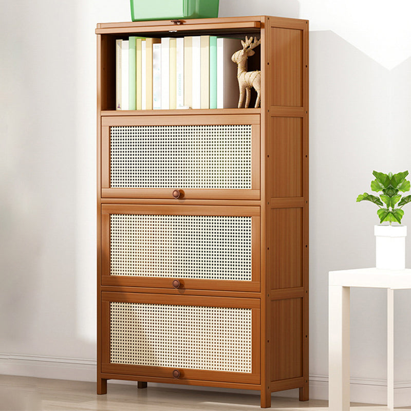 12.5 "W Bamboo boekenplank Moderne gesloten opslag boekenkast voor thuiskantoor
