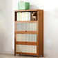 12.5 "W Bamboo boekenplank Moderne gesloten opslag boekenkast voor thuiskantoor