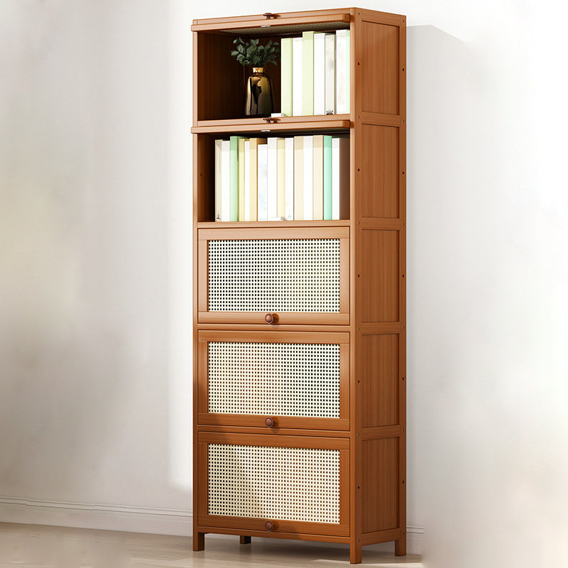 12.5 "W Bamboo boekenplank Moderne gesloten opslag boekenkast voor thuiskantoor