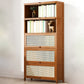 12.5 "W Bamboo boekenplank Moderne gesloten opslag boekenkast voor thuiskantoor