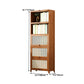 12.5 "W Bamboo boekenplank Moderne gesloten opslag boekenkast voor thuiskantoor