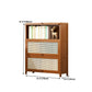 12.5 "W Bamboo boekenplank Moderne gesloten opslag boekenkast voor thuiskantoor