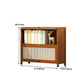 12.5 "W Bamboo boekenplank Moderne gesloten opslag boekenkast voor thuiskantoor