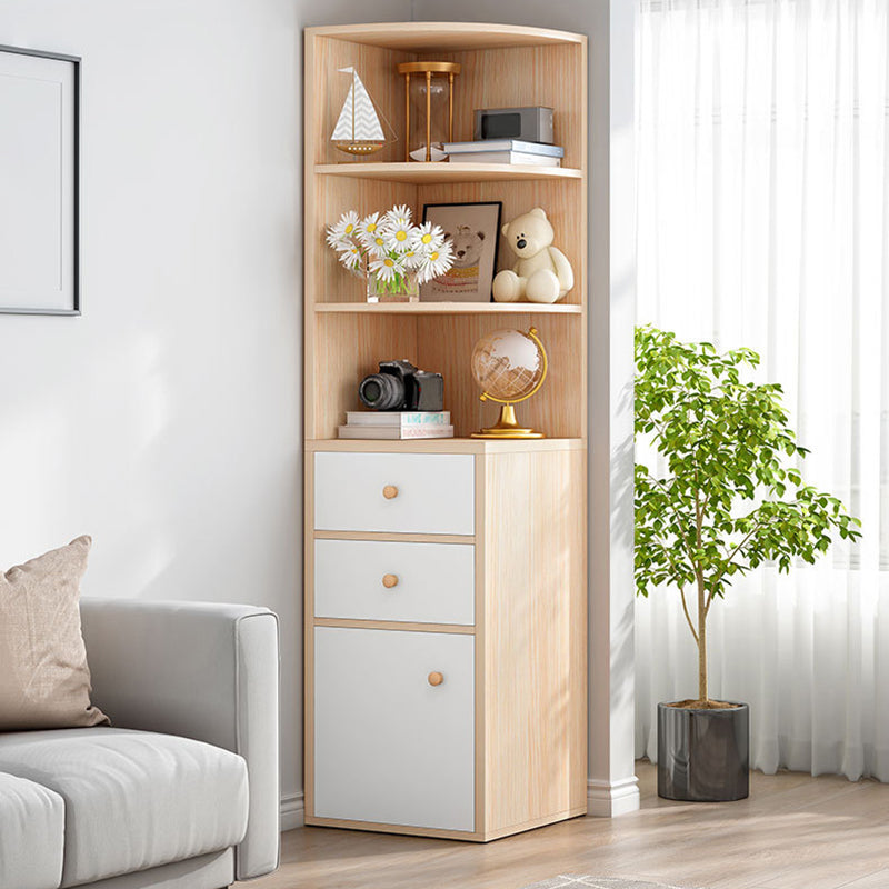 Contemporary Vertical Book Shelf Engineered Wood Closed Back Bookcase Clearhalo 'Bookcases' 'furn' 'furn_bookcases' 'Furniture' 'Office Furniture' 5694220