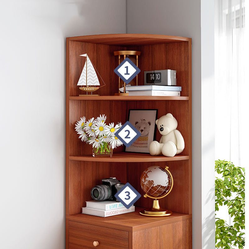 Contemporary Vertical Book Shelf Engineered Wood Closed Back Bookcase Clearhalo 'Bookcases' 'furn' 'furn_bookcases' 'Furniture' 'Office Furniture' 5694229